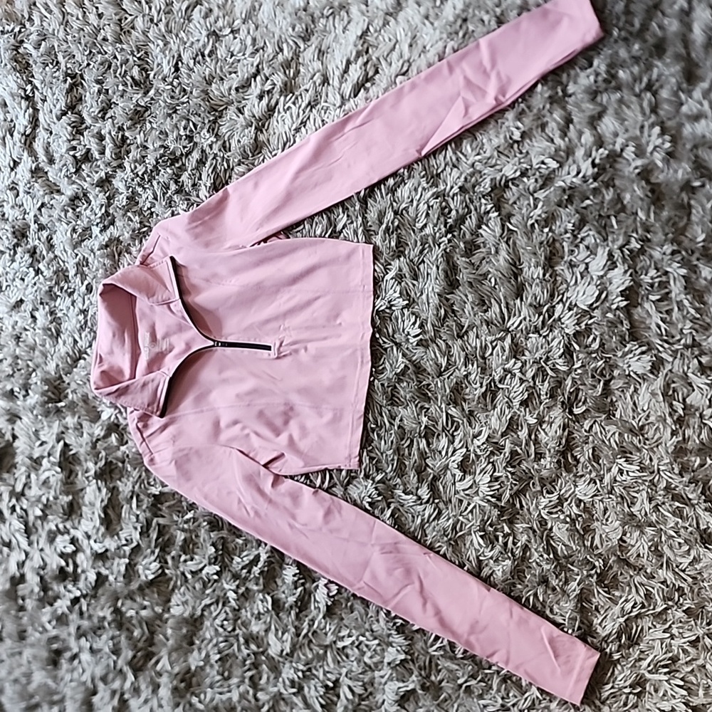 Gold Hinge Cropped Quarter Zip Small